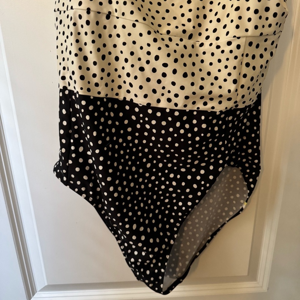 Summersalt Black and White Polka Dot One Piece Swimsuit - Picture 4 of 7